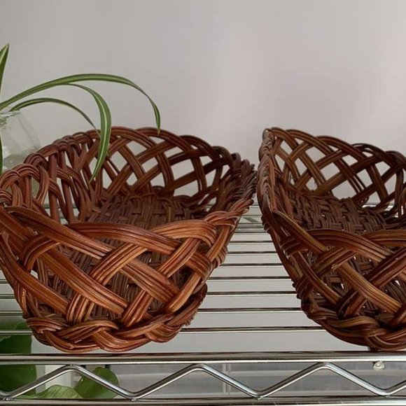 Set of Three Wicker Baskets - Picture 2 of 7